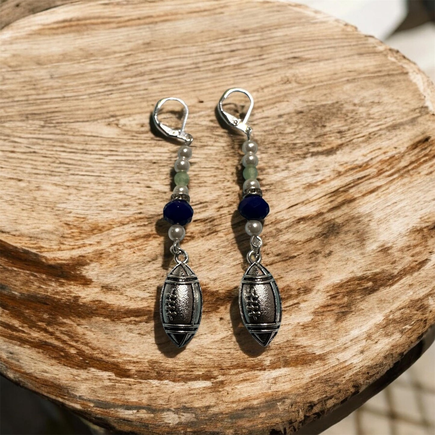 2PC GLASS PEARL BEAD BRACELET SET