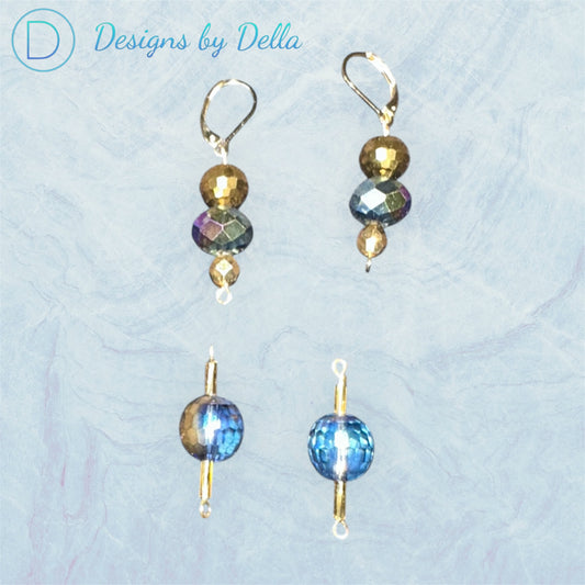 CRYSTAL BEAD NECKLESS SET