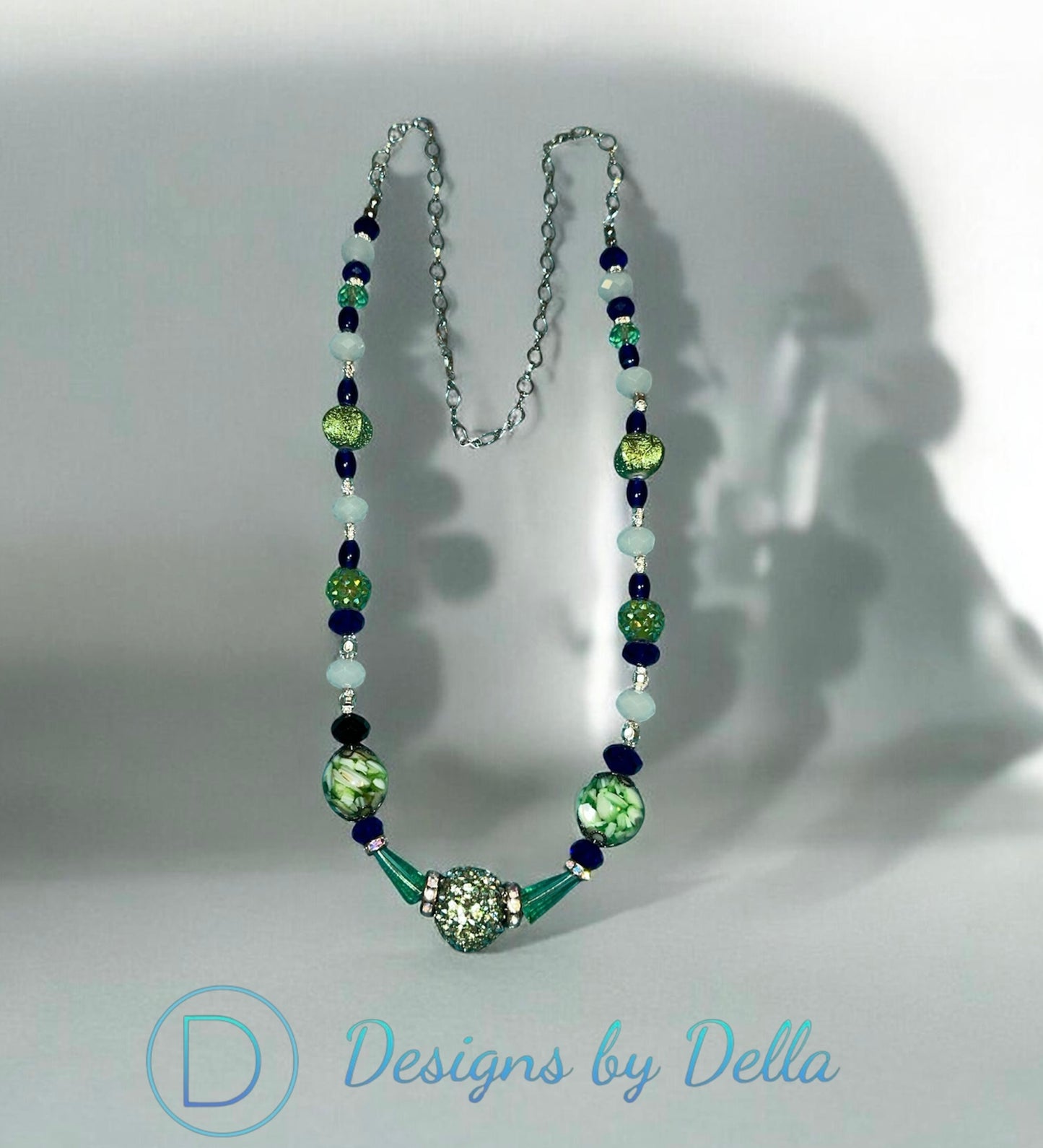 26” SEAHAWK INSPIRED BE AND CHAIN NECKLACE ￼