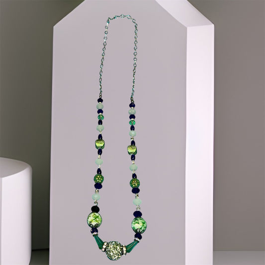 26” SEAHAWK INSPIRED BE AND CHAIN NECKLACE ￼