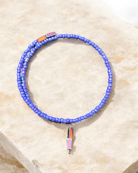 AB GLASS BEAD CHOKER SET