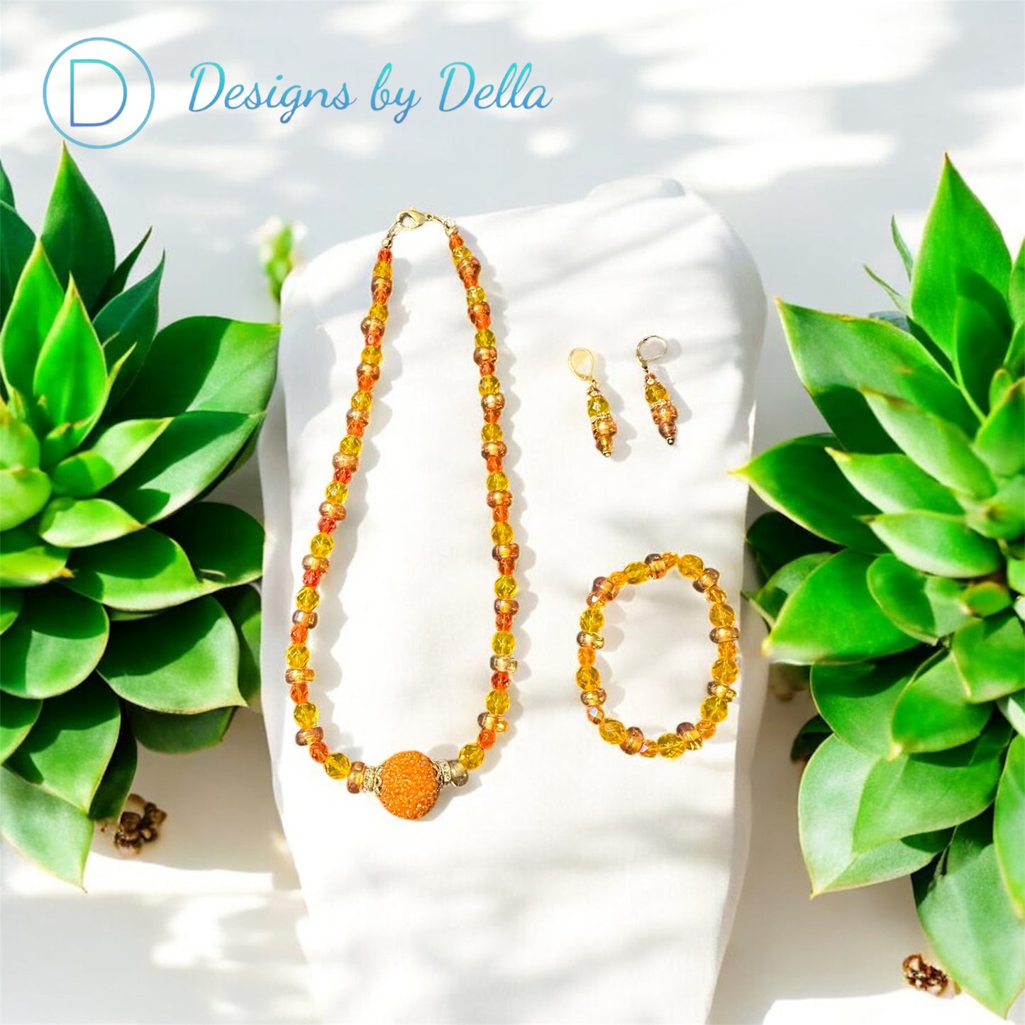 CRYSTAL GLASS BEAD SET