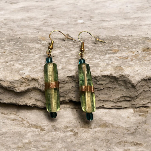 24” MARBLE & FOCUS BEAD CHAIN 2PC NECKLESS SET