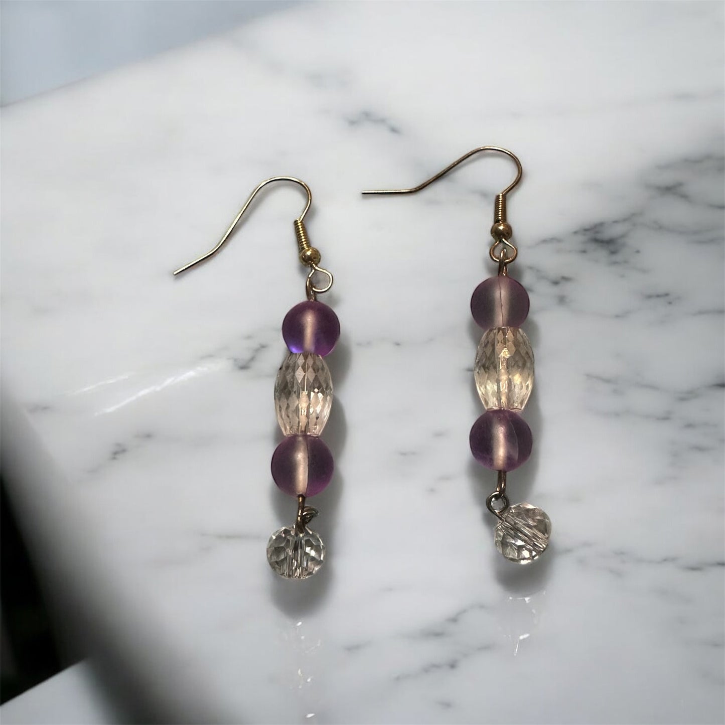 3PC GLASS NECKLACE SET